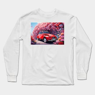 The red Ugly Duck - the legendary 2CV Long Sleeve T-Shirt